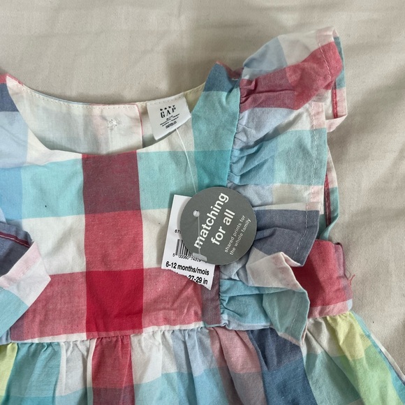 NWT babyGAP | infant toddler Flutter Sleeve Dress (6-12M) - Picture 4 of 4